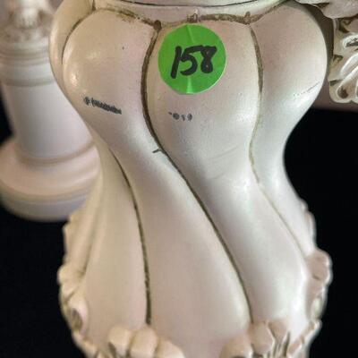 L158: Three Vintsge Metal Lamps