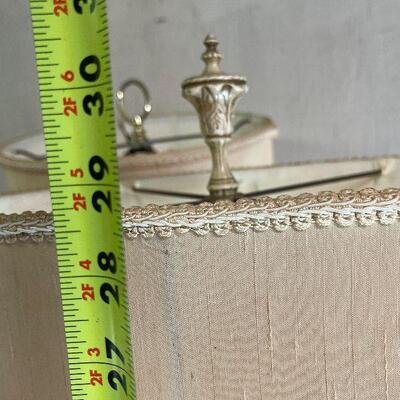 L158: Three Vintsge Metal Lamps
