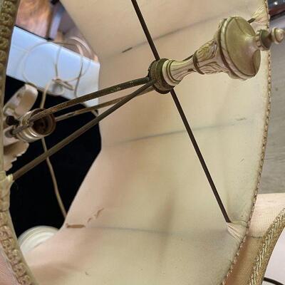 L158: Three Vintsge Metal Lamps