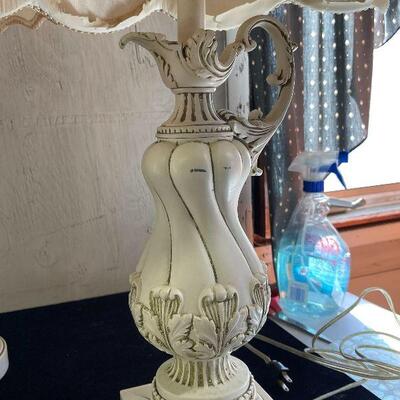 L158: Three Vintsge Metal Lamps