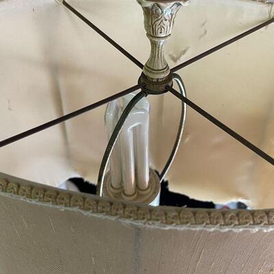 L158: Three Vintsge Metal Lamps