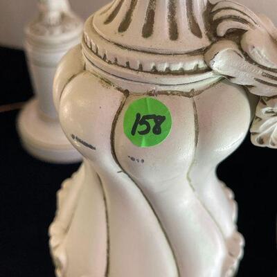 L158: Three Vintsge Metal Lamps