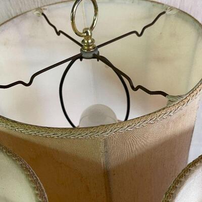 L158: Three Vintsge Metal Lamps