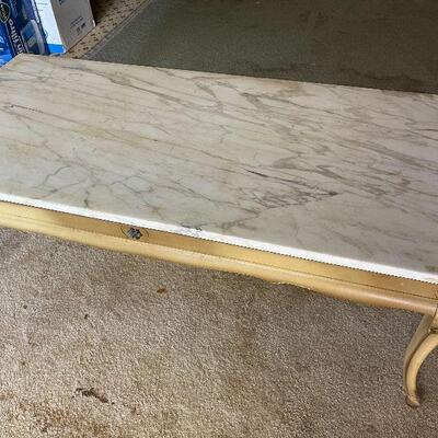 L160: Marble Top Coffee Table