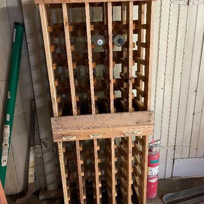 L161: Pair of Wood Wine Racks