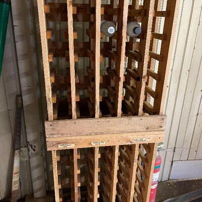 L161: Pair of Wood Wine Racks
