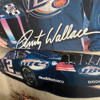 L162: Rusty Wallace poster with Car