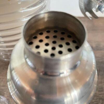 L165: Vintage Ice Bucket with Cocktail Shaker
