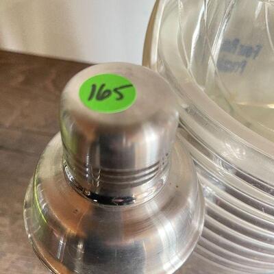 L165: Vintage Ice Bucket with Cocktail Shaker