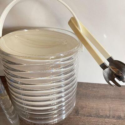 L165: Vintage Ice Bucket with Cocktail Shaker