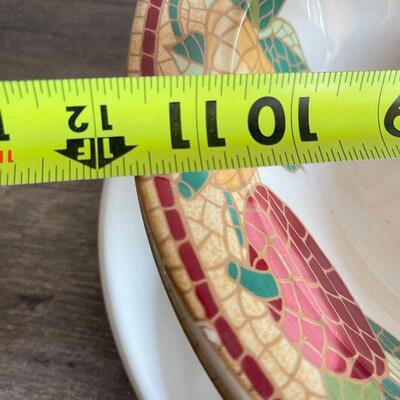 L167: Pair of Serving Bowls and Divided Platter