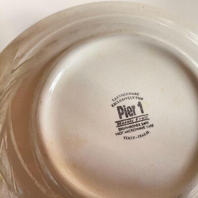 L167: Pair of Serving Bowls and Divided Platter