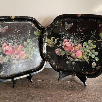 L175: Two Vintage Metal Trays