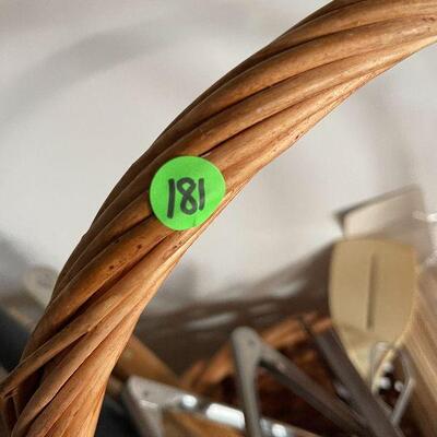 L181: Basket of Serving and Grilling Utensils