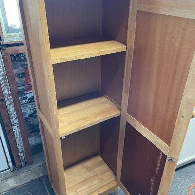 L184: Brown Wood Storage Cabinet