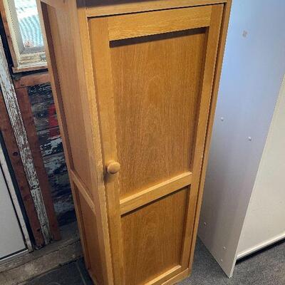 L184: Brown Wood Storage Cabinet