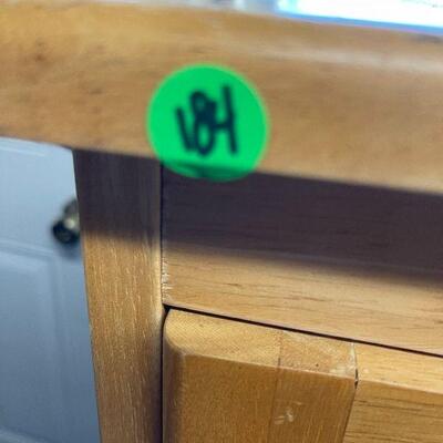 L184: Brown Wood Storage Cabinet