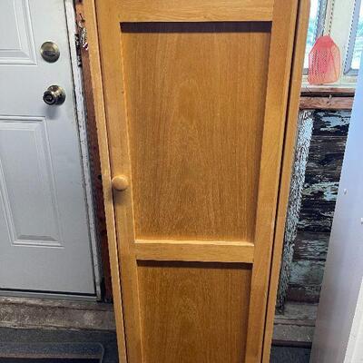 L184: Brown Wood Storage Cabinet