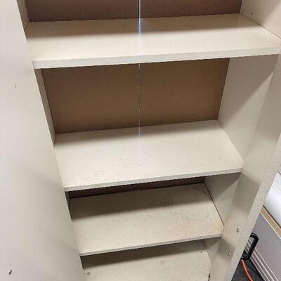 L185: White Storage Cabinet