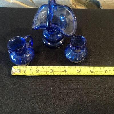 #130 Miniature Blue Glass ITEMS 
