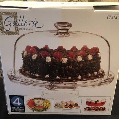#165 Gallerio by Luigi Covered Cake Plate 
