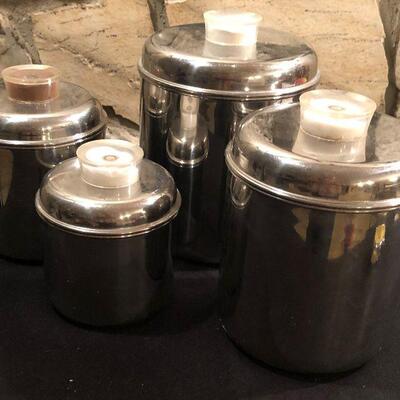 #199 Stainless Steel Canister Set Used
