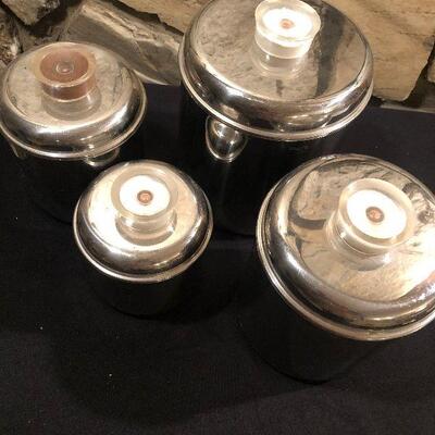 #199 Stainless Steel Canister Set Used