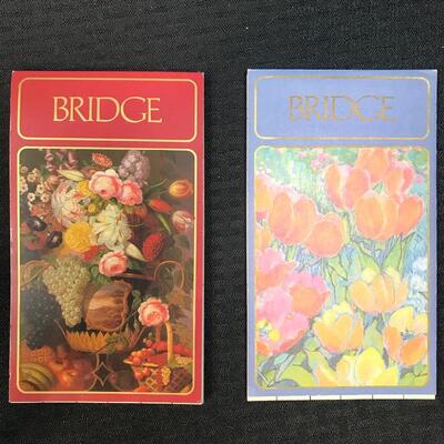 Lot of 2 Caspari® Bridge Notebooks