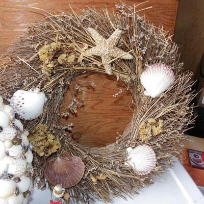 2- Large Wreaths of Ocean Shells .