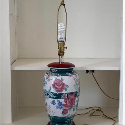 Asian Lamp without Shade 25 Inches