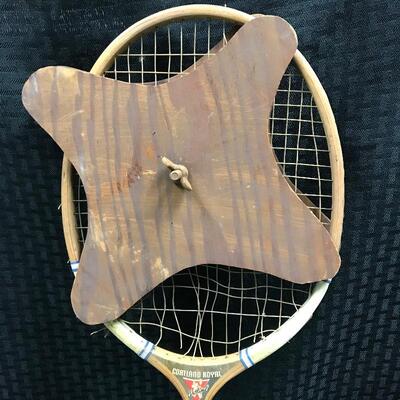 Lot of 3 1940s Tennis Rackets Spalding & Cortland.