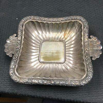 David Orgell Silver Plated Vintage Square Platter Made in Spain