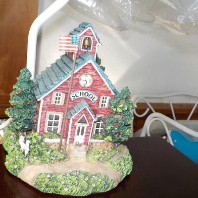 Little red School House Lamp. New.