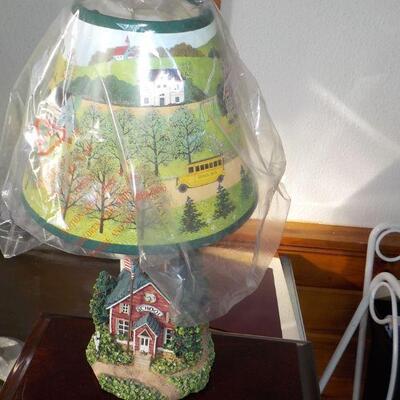 Little red School House Lamp. New.