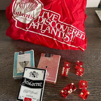 193: Atlantis Casino Windbreaker, Casino Cards and Dice