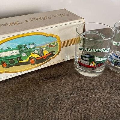 207: Hess Truck and Two collector Glasses