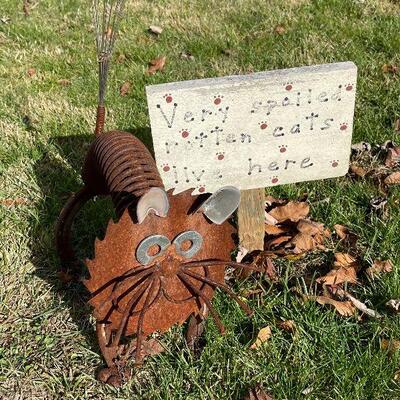 220: Cat Yard Decor and Spoiled Cat Sign