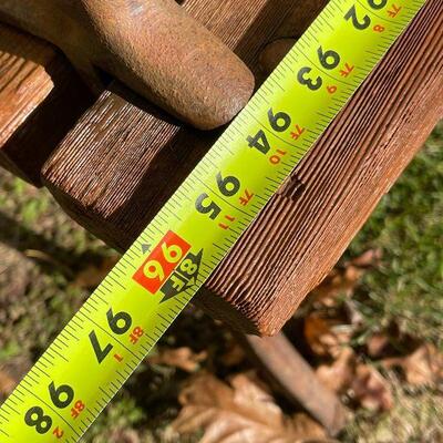 226: Cast Iron and Wood Park Bench