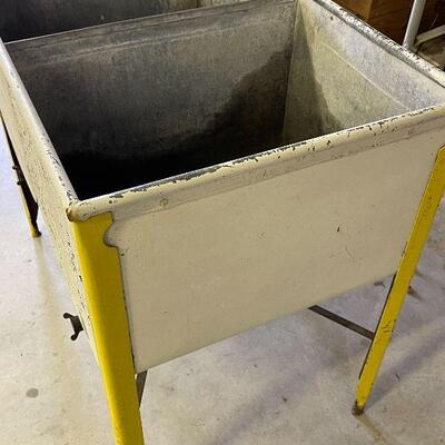 239: Vintage Galvanized Steel Ideal Ice Chest