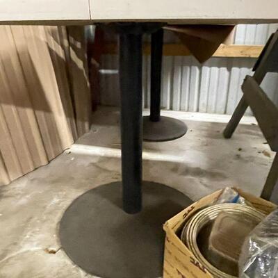 245: Set of Four Steel Base Tables