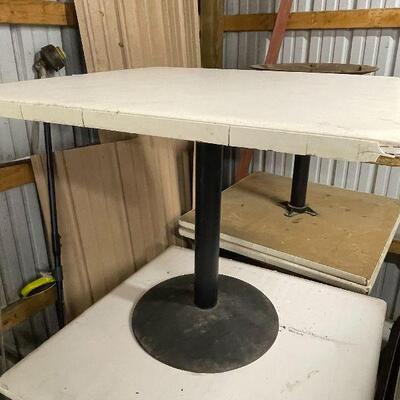 245: Set of Four Steel Base Tables