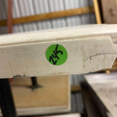 245: Set of Four Steel Base Tables