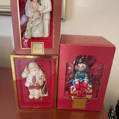 247: Three Lenox ornaments