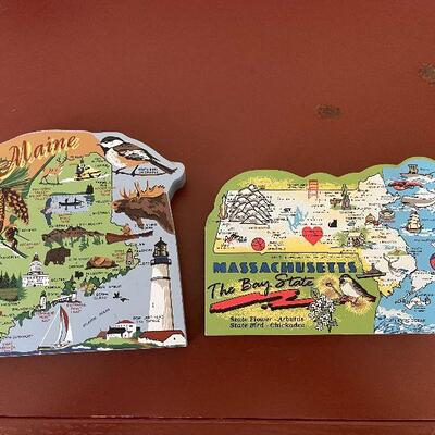 250: Collection of State Wooden Commemorative Plaque