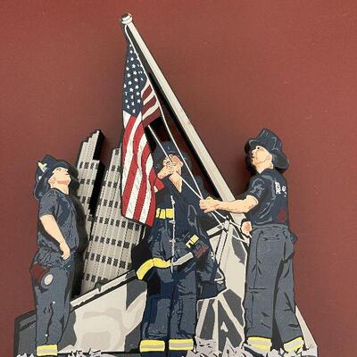 251: 911 Wooden Commemorative Plaque