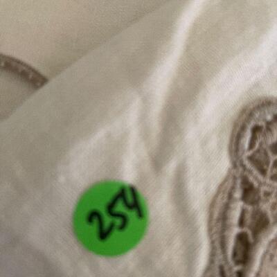 254: Vintage Cross Stitch Table Cloths