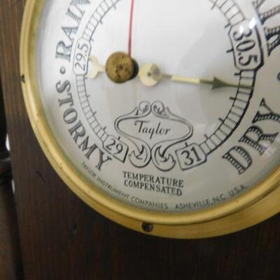Taylor Instruments Asheville, NC Indoor Barometer and Thermometer Wall Decor 24