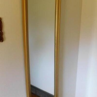 Vintage Full Length Hall Mirror with Plastic Frame 63
