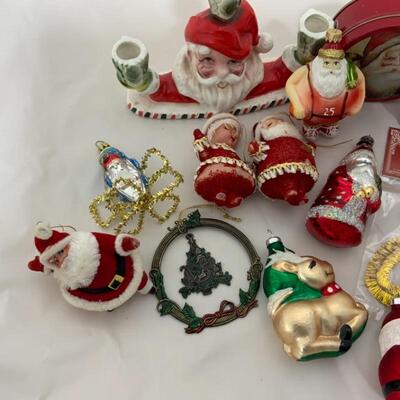 (145) Vintage | THE Santa Lot | Ornaments | Candleholder