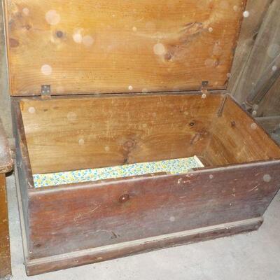 Heavy Vintage wood chest. 